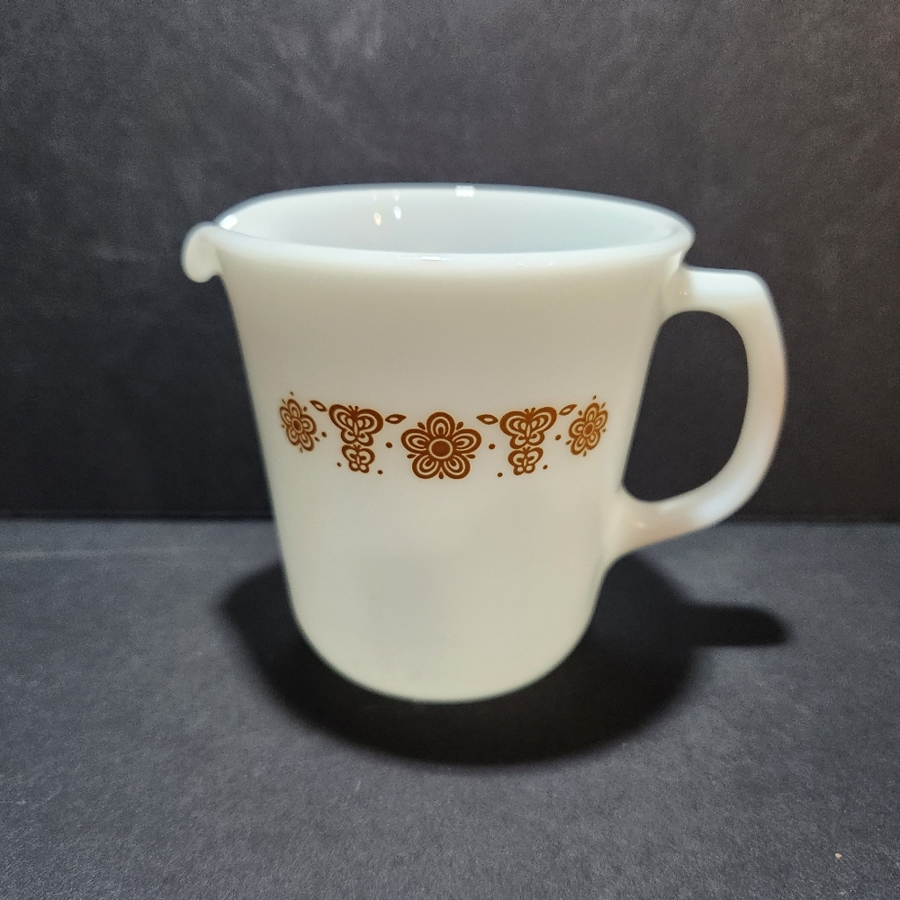 Vintage Corning Butterfly Gold Creamer Pitcher